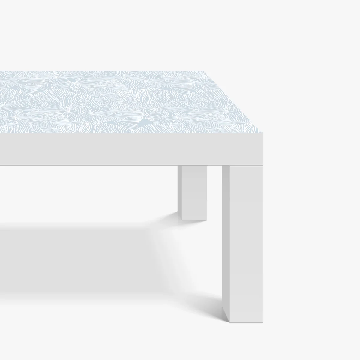 Tischaufkleber und Schreibtischaufkleber sanftes blaues botanisches muster Tischaufkleber und Schreibtischaufkleber sanftes blaues botanisches muster