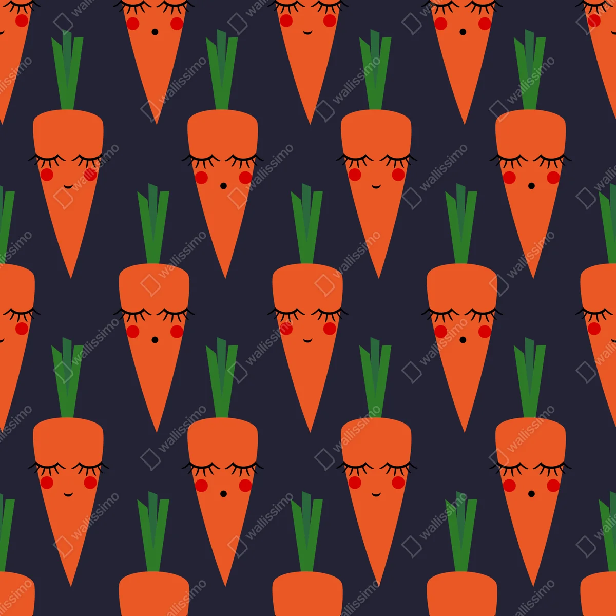 Schrankaufkleber niedliches karottenmuster für kinder Schrankaufkleber niedliches karottenmuster für kinder