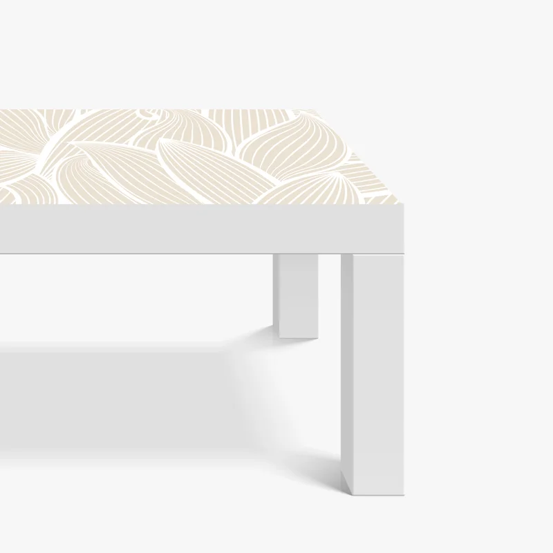 Tischaufkleber und Schreibtischaufkleber zartes beige botanisches muster Tischaufkleber und Schreibtischaufkleber zartes beige botanisches muster