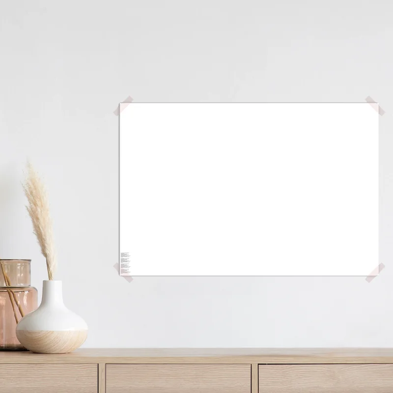 Poster minimalistische weiße komposition mit kleinem text • Poster bei Wallnifity® Poster minimalistische weiße komposition mit kleinem text • Poster bei Wallnifity®