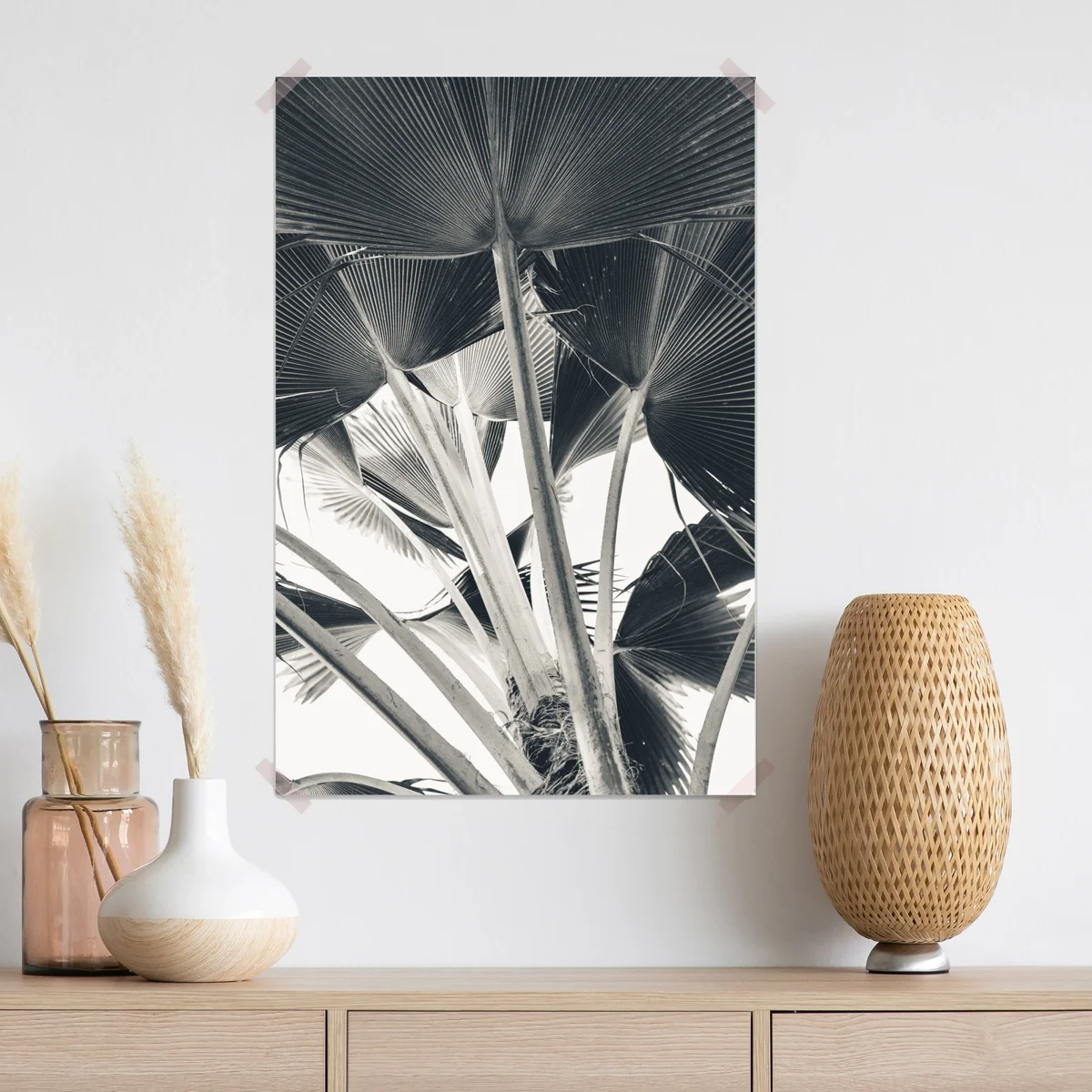 Poster tropische komposition von bananenblättern Poster tropische komposition von bananenblättern