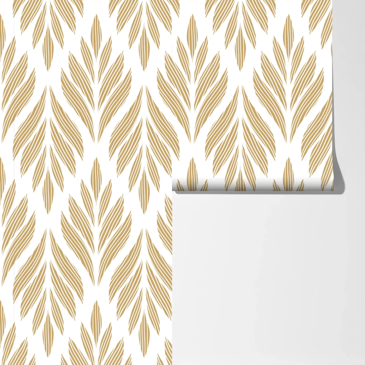 Fototapete goldenes blattmuster nahtloses design Fototapete goldenes blattmuster nahtloses design