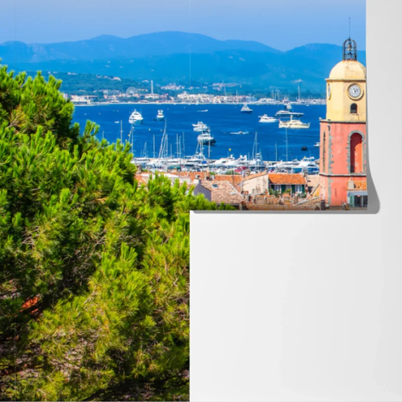 Fototapete sonniges mediterranes hafenpanorama Fototapete sonniges mediterranes hafenpanorama