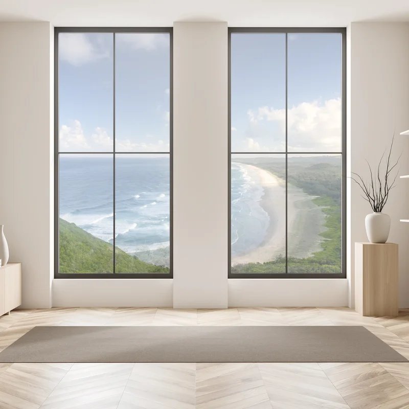 Fensteraufkleber panorama der küste von Byron Bay