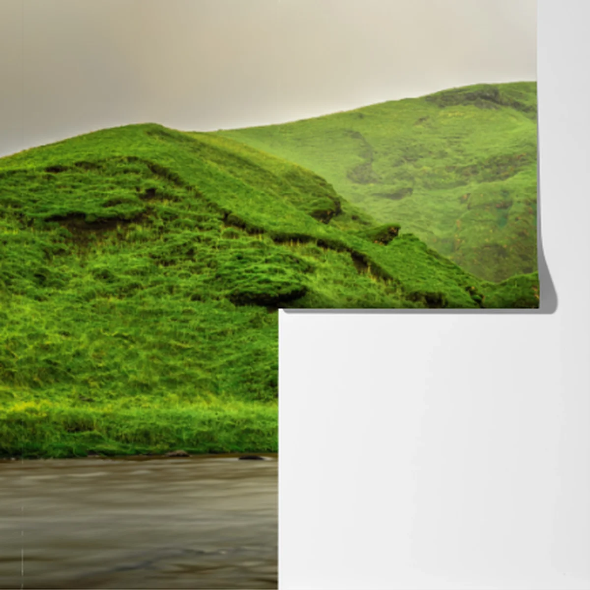 Fototapete panorama des wasserfalls Skogafoss Fototapete panorama des wasserfalls Skogafoss
