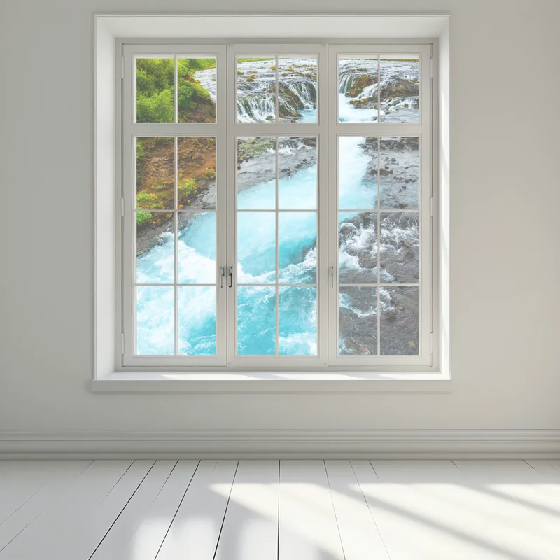 Fensteraufkleber wasserfall Bruarfoss, Island