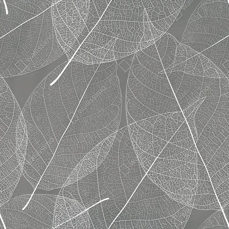 Repositionierbarer Aufkleber feines blattadern-muster in grautönen Repositionierbarer Aufkleber feines blattadern-muster in grautönen