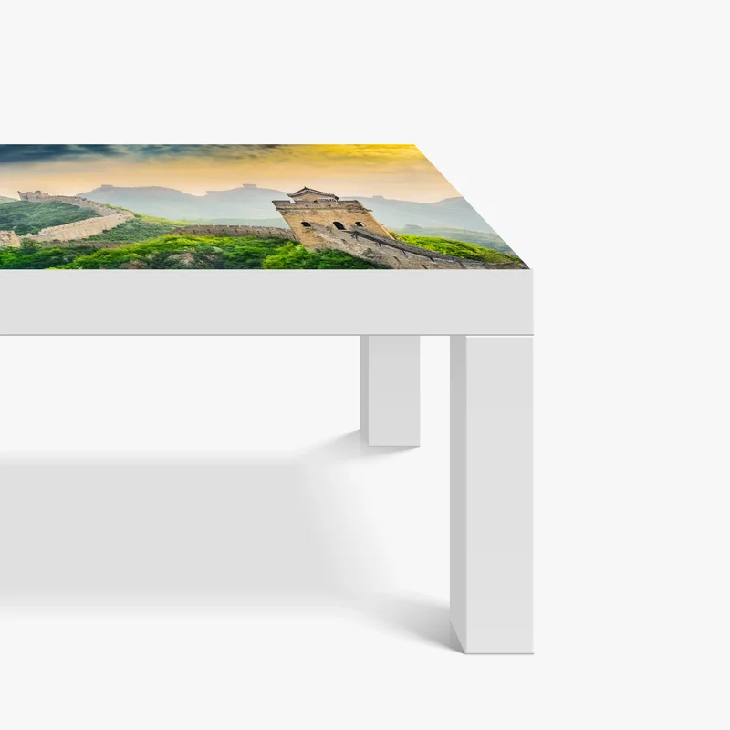 Tischaufkleber und Schreibtischaufkleber sonnenaufgang über der Chinesischen Mauer