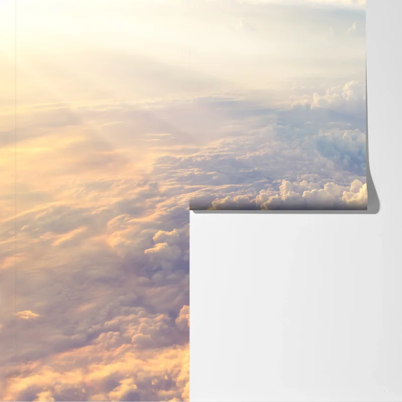 Fototapete sonnenbeschienene wolken über dem horizont Fototapete sonnenbeschienene wolken über dem horizont