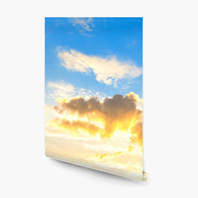 Fototapeta wschód słońca nad łąką pełną fioletowych kwiatów Fototapeta wschód słońca nad łąką pełną fioletowych kwiatów