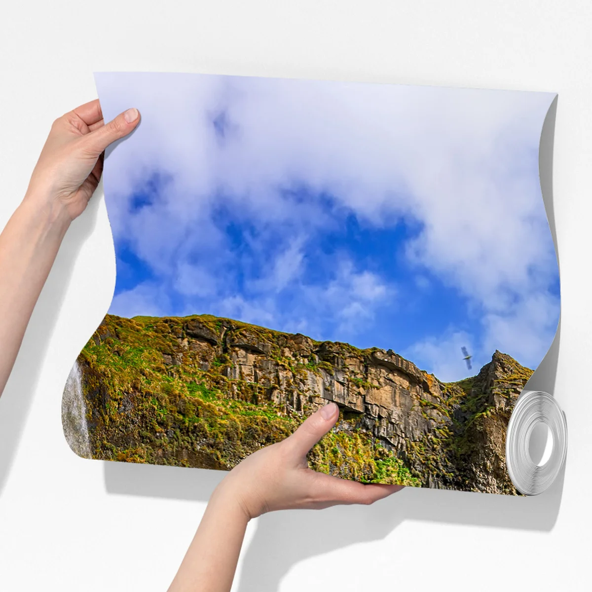 Fototapete Seljalandsfoss wasserfall panorama Fototapete Seljalandsfoss wasserfall panorama