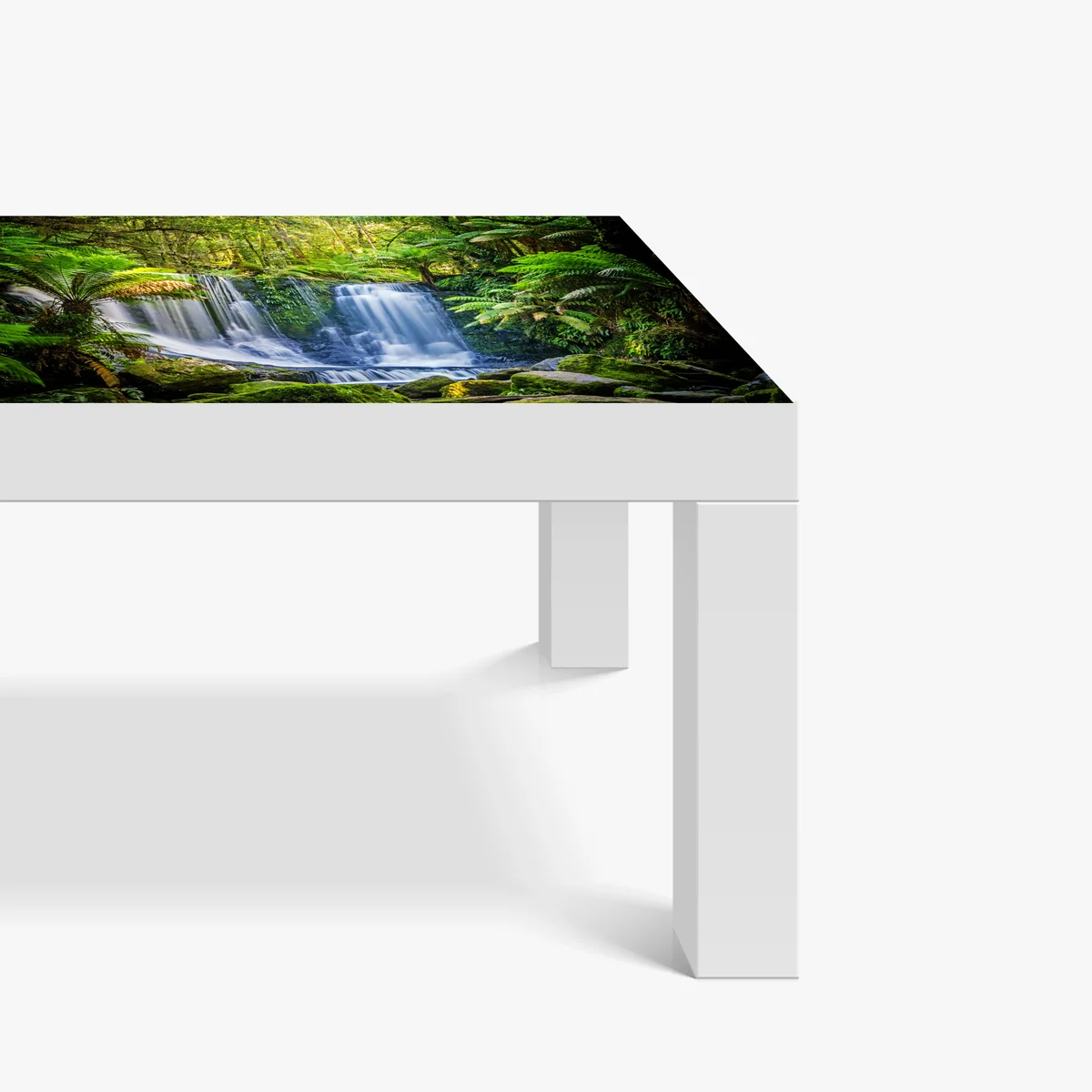 Tischaufkleber und Schreibtischaufkleber üppiger wasserfall im Mt Field National Park, Tasmania Tischaufkleber und Schreibtischaufkleber üppiger wasserfall im Mt Field National Park, Tasmania