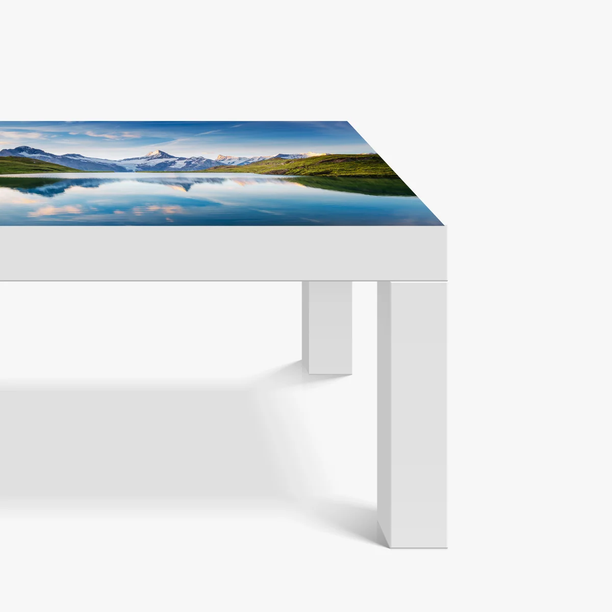 Tischaufkleber und Schreibtischaufkleber majestätische Alpen-reflexion am Bachalpsee Tischaufkleber und Schreibtischaufkleber majestätische Alpen-reflexion am Bachalpsee