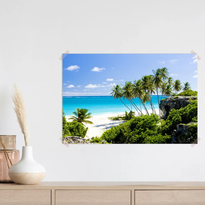Poster Bottom Bay palmenstrand, Barbados Poster Bottom Bay palmenstrand, Barbados