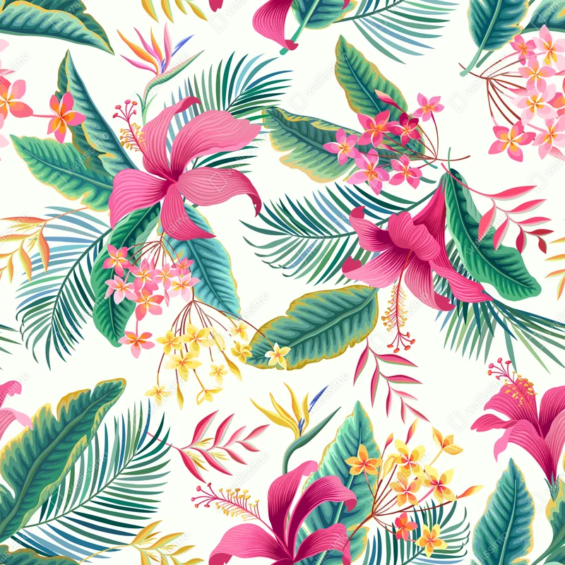 Fensteraufkleber tropisches botanisches blumenmuster Fensteraufkleber tropisches botanisches blumenmuster