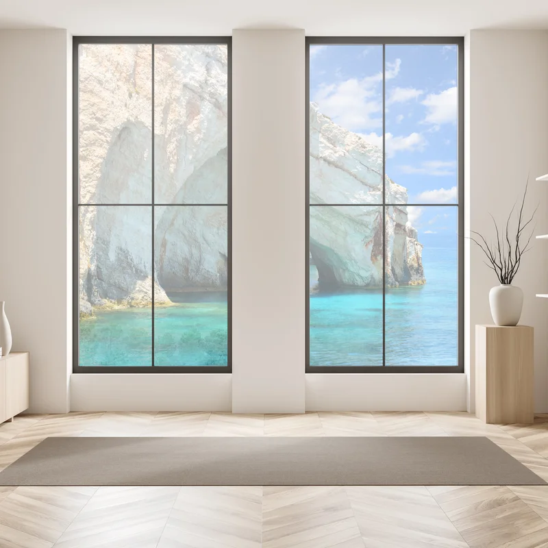 Fensteraufkleber blaue höhlen von Zakynthos