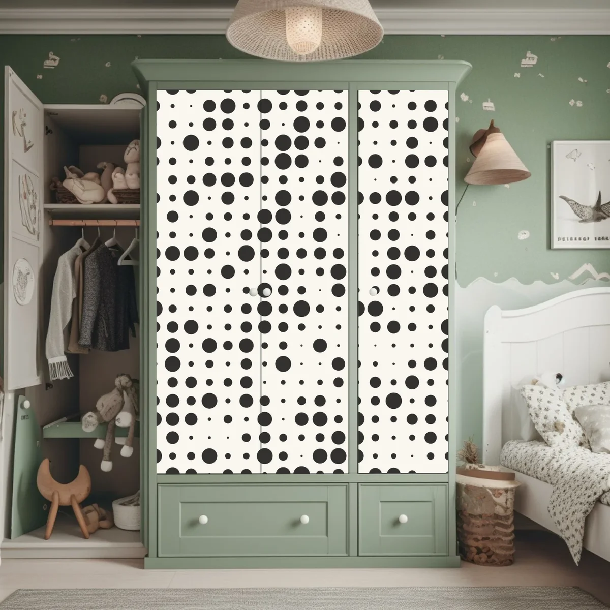 Schrankaufkleber minimalistisches punktmuster Schrankaufkleber minimalistisches punktmuster