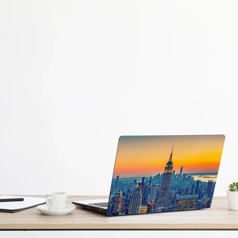 Laptop-Aufkleber sonnenuntergang über New York