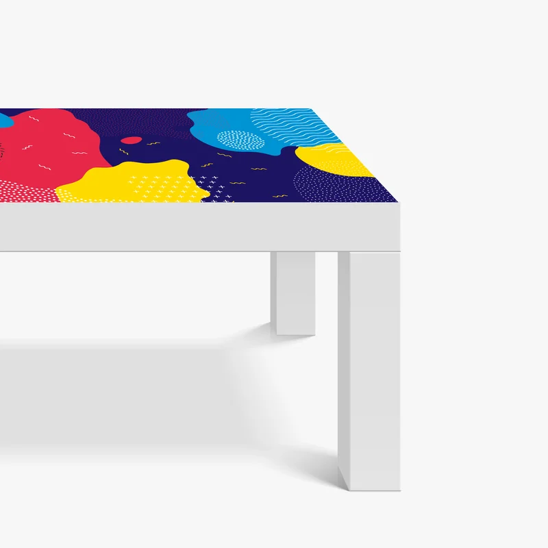 Tischaufkleber und Schreibtischaufkleber lebhaftes abstraktes formenmuster Tischaufkleber und Schreibtischaufkleber lebhaftes abstraktes formenmuster