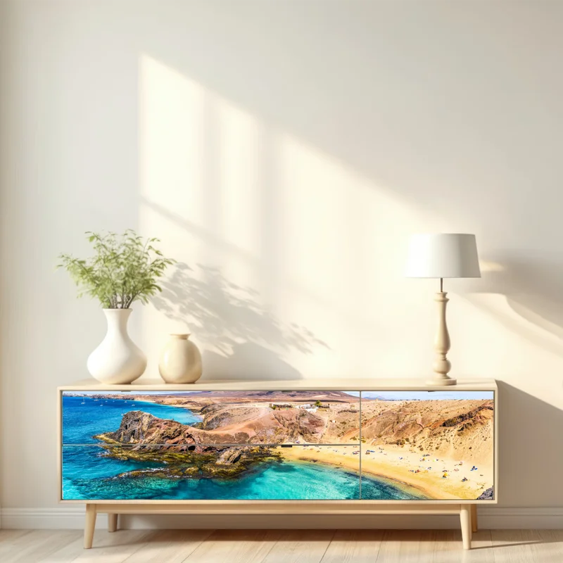 Repositionierbarer Aufkleber türkisbucht bei Papagayo