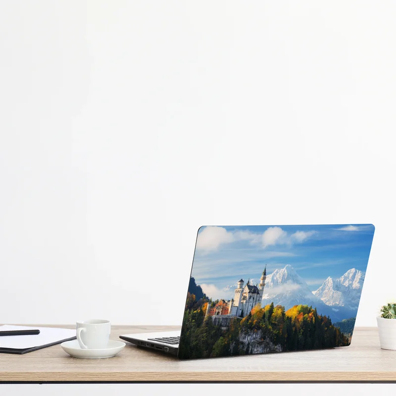 Laptop-Aufkleber märchenschloss in den Alpen