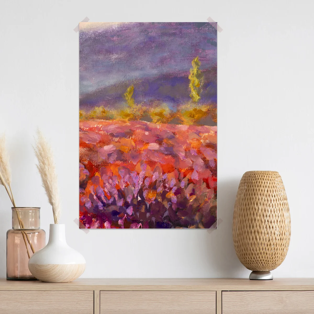 Poster Provence lavendelfeld gemälde Poster Provence lavendelfeld gemälde