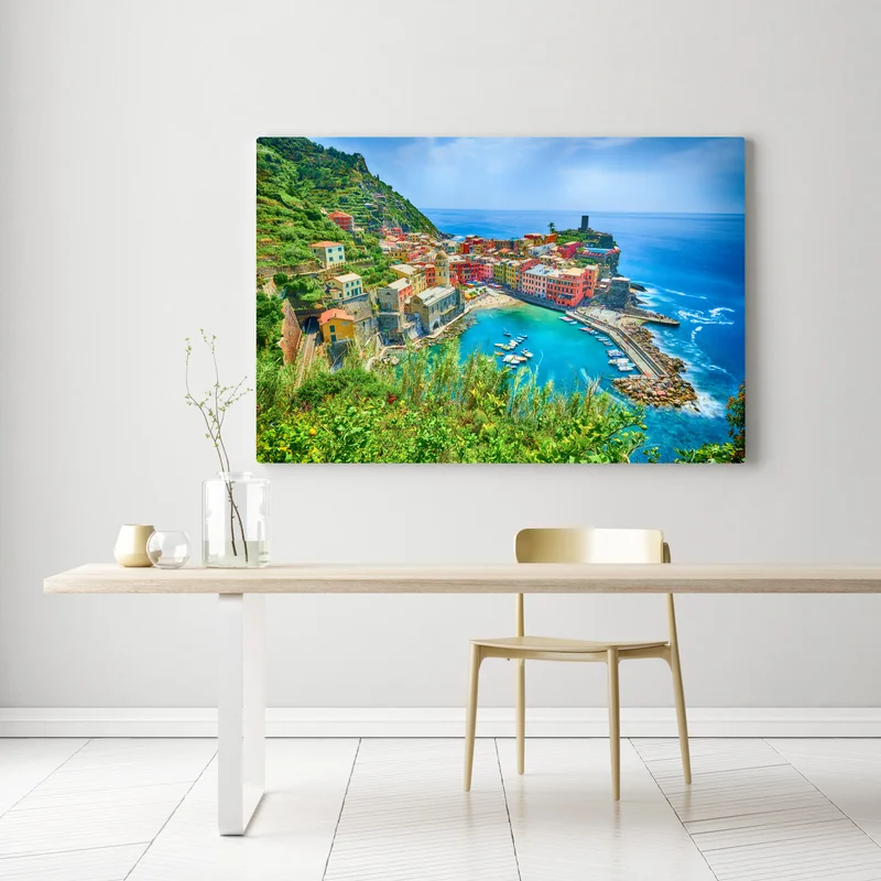 Leinwandbild Vernazza bunte küstenstadt, Italien Leinwandbild Vernazza bunte küstenstadt, Italien