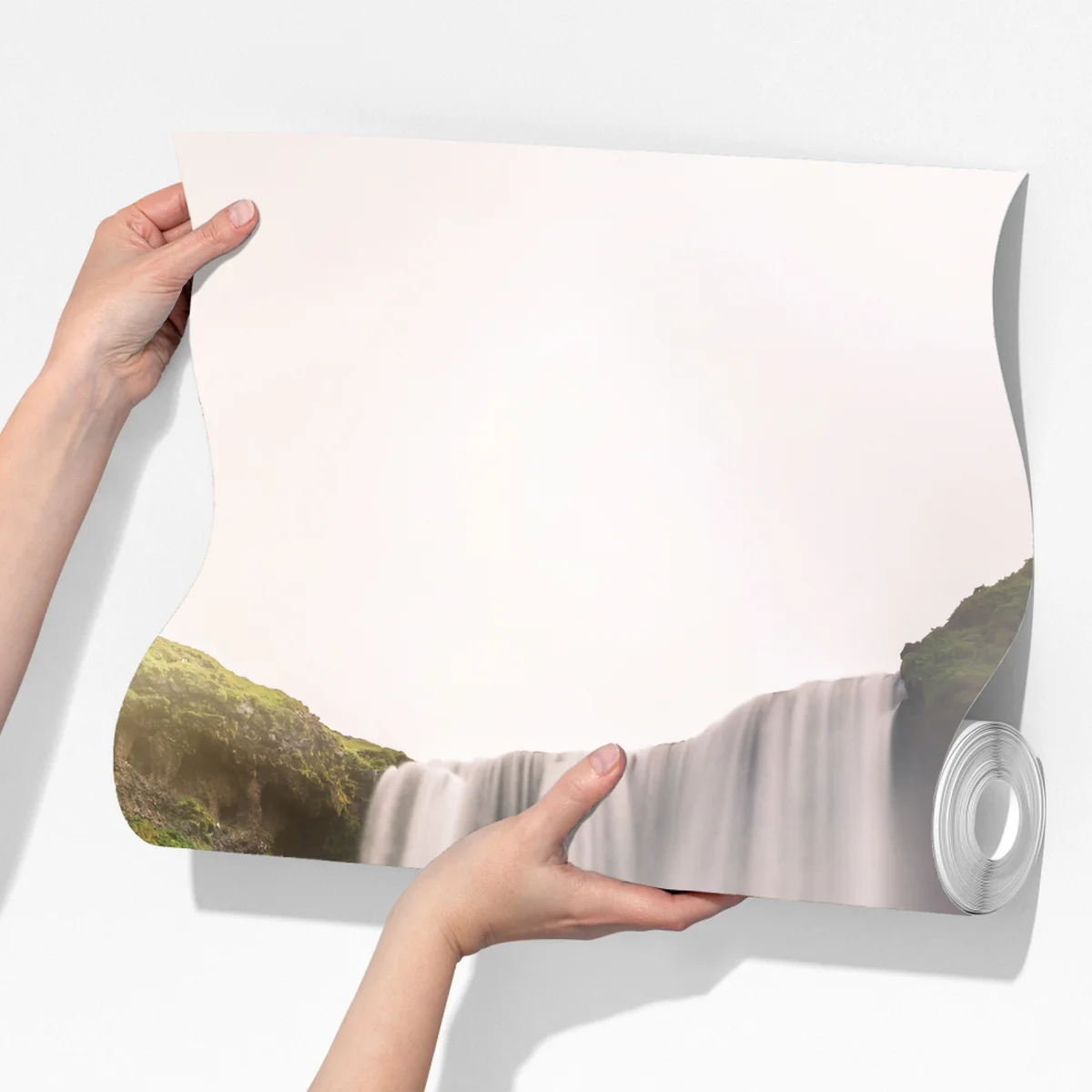 Fototapete majestätischer wasserfall Skogafoss Fototapete majestätischer wasserfall Skogafoss