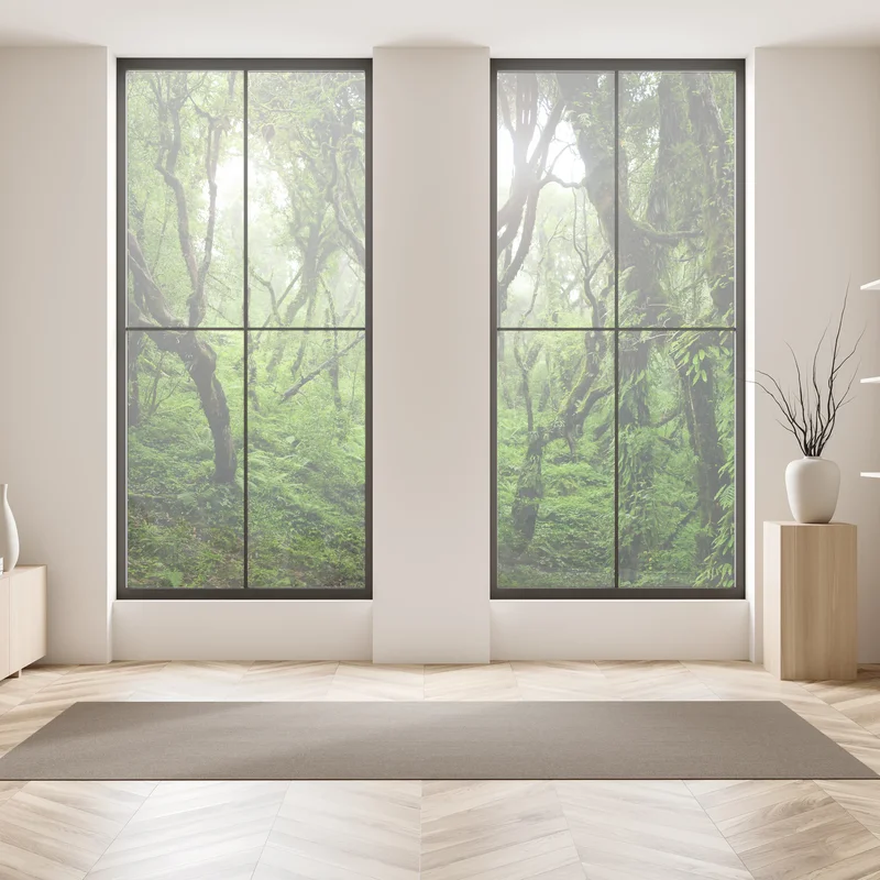 Fensteraufkleber mystischer grüner wald