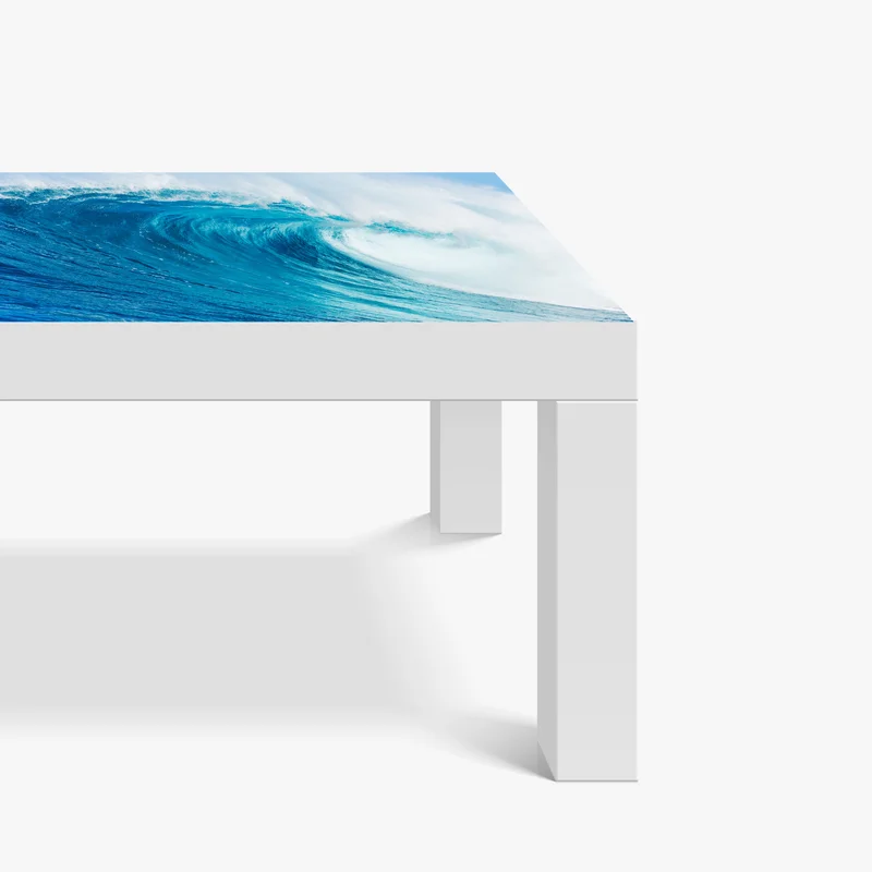Tischaufkleber und Schreibtischaufkleber majestätische blaue ozeanwelle