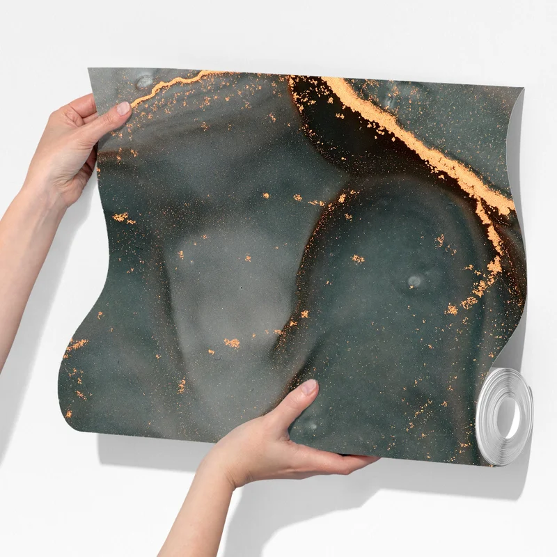 Fototapete luxuriöse türkis abstraktion mit goldenen adern Fototapete luxuriöse türkis abstraktion mit goldenen adern