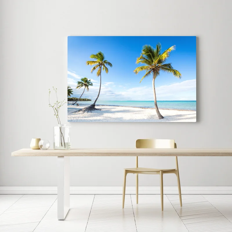 Leinwandbild tropischer palmenstrand Leinwandbild tropischer palmenstrand