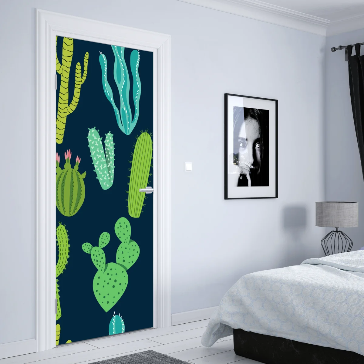 Türaufkleber kaktus- und sukkulentenmuster Türaufkleber kaktus- und sukkulentenmuster