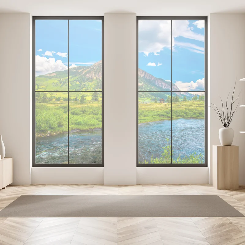 Fensteraufkleber sonnige berge von Crested Butte, Colorado