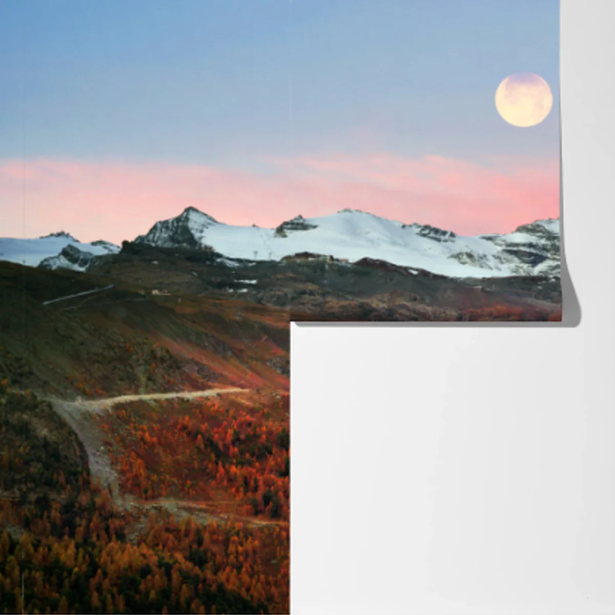 Fototapete herbstliche panoramaaufnahme des Matterhorns bei sonnenuntergang Fototapete herbstliche panoramaaufnahme des Matterhorns bei sonnenuntergang