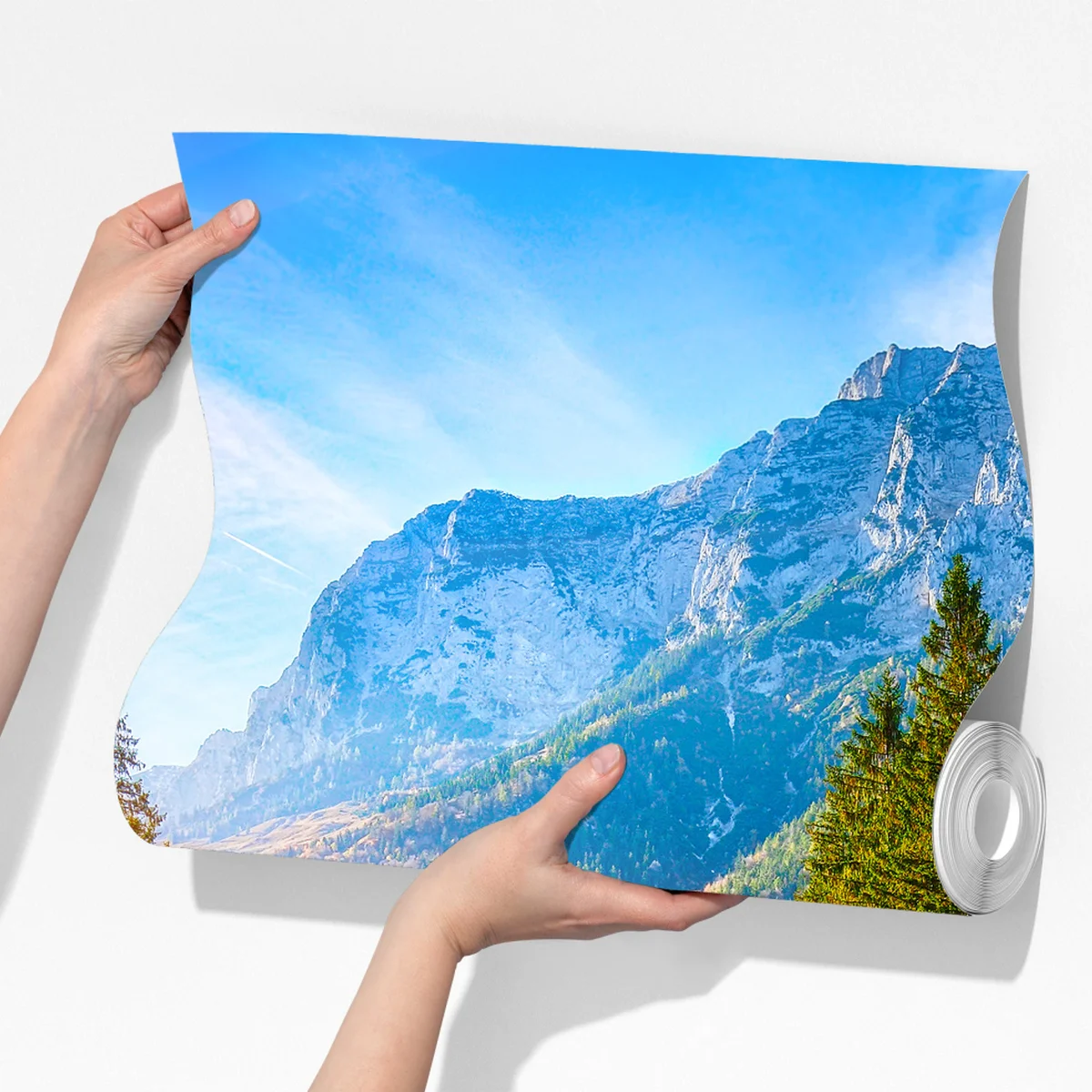 Fototapete Hintersee herbstliche see- und bergspiegelung Fototapete Hintersee herbstliche see- und bergspiegelung