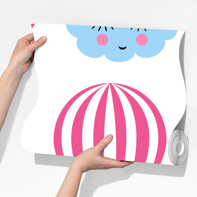 Fototapete pastellwolken und luftballons muster Fototapete pastellwolken und luftballons muster