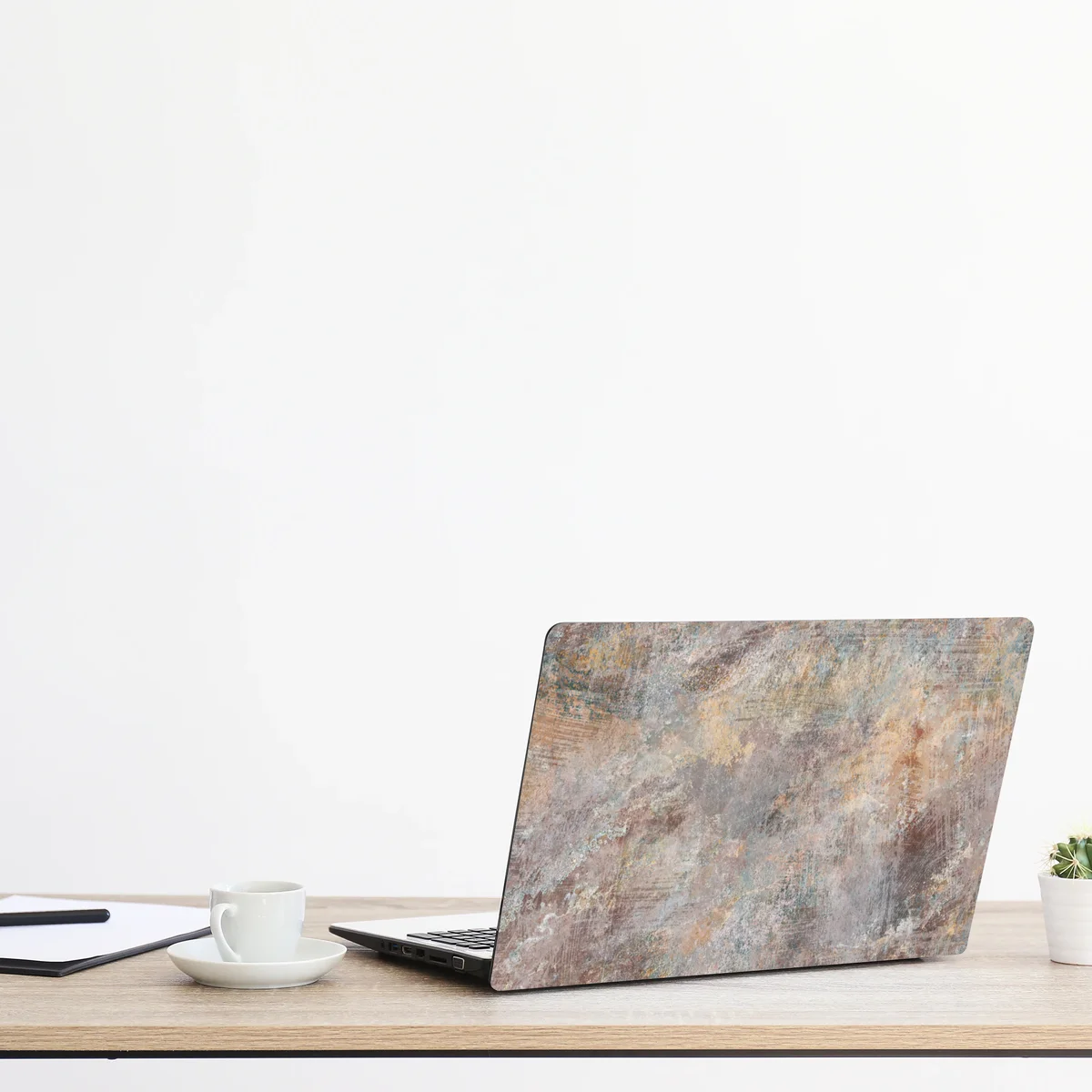 Laptop-Aufkleber subtile strukturierte abstraktion in warmen neutralen tönen Laptop-Aufkleber subtile strukturierte abstraktion in warmen neutralen tönen