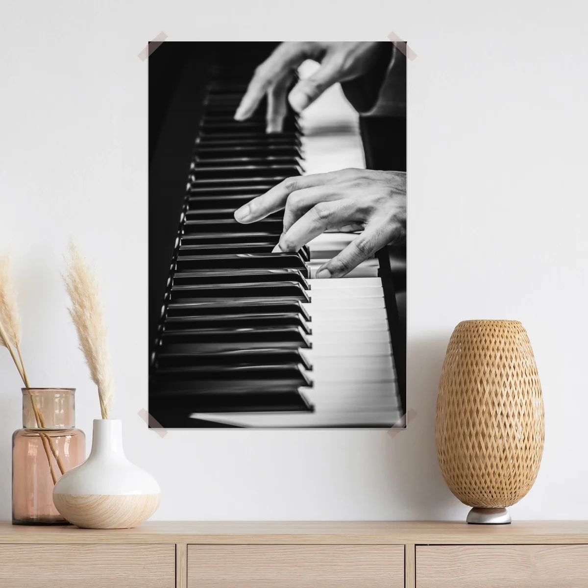 Poster hände am klavier in bewegung Poster hände am klavier in bewegung