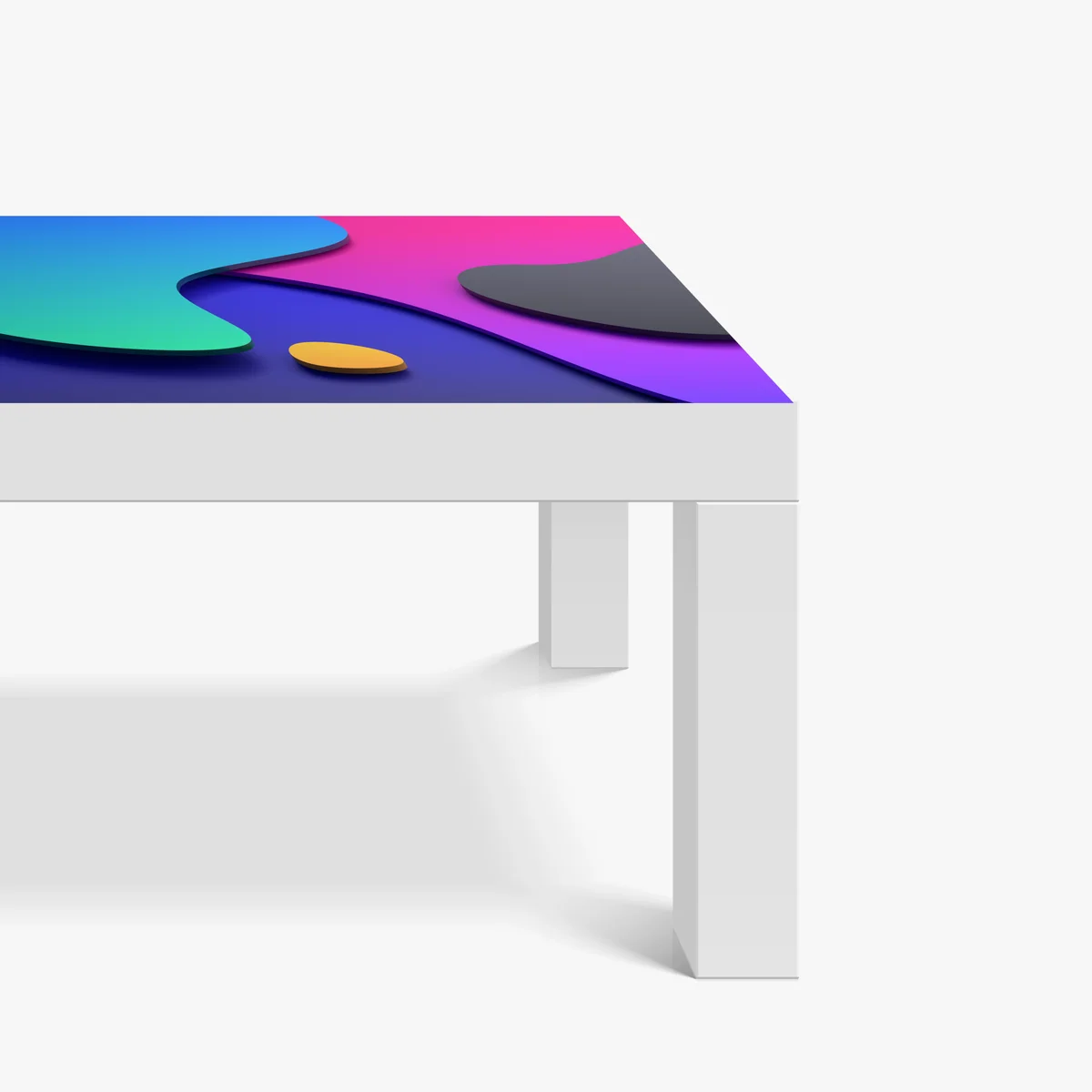 Tischaufkleber und Schreibtischaufkleber lebhafte abstrakte 3d-kurven Tischaufkleber und Schreibtischaufkleber lebhafte abstrakte 3d-kurven