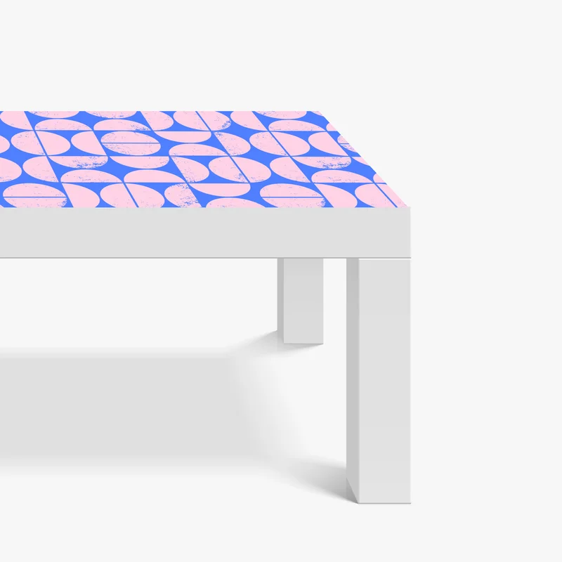 Tischaufkleber und Schreibtischaufkleber pastell geometrisches kreismuster