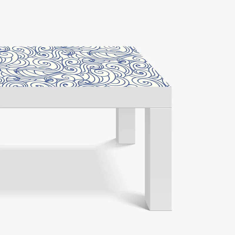 Tischaufkleber und Schreibtischaufkleber nahtloses blaues wirbelmuster Tischaufkleber und Schreibtischaufkleber nahtloses blaues wirbelmuster