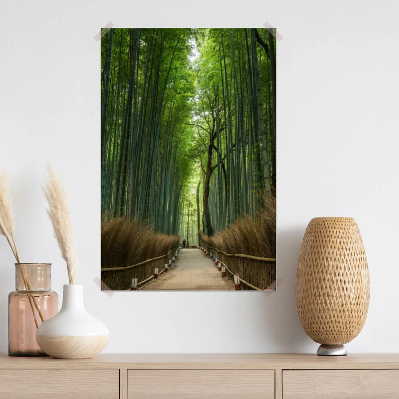 Poster ruhiger bambushainpfad Poster ruhiger bambushainpfad