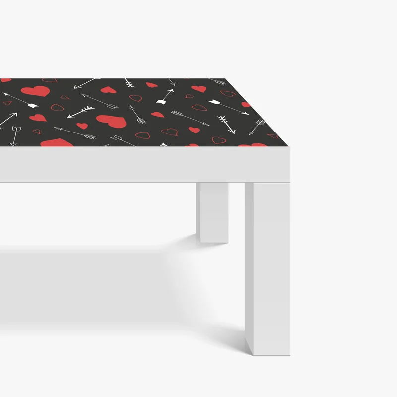 Tischaufkleber und Schreibtischaufkleber muster aus roten herzen und pfeilen Tischaufkleber und Schreibtischaufkleber muster aus roten herzen und pfeilen