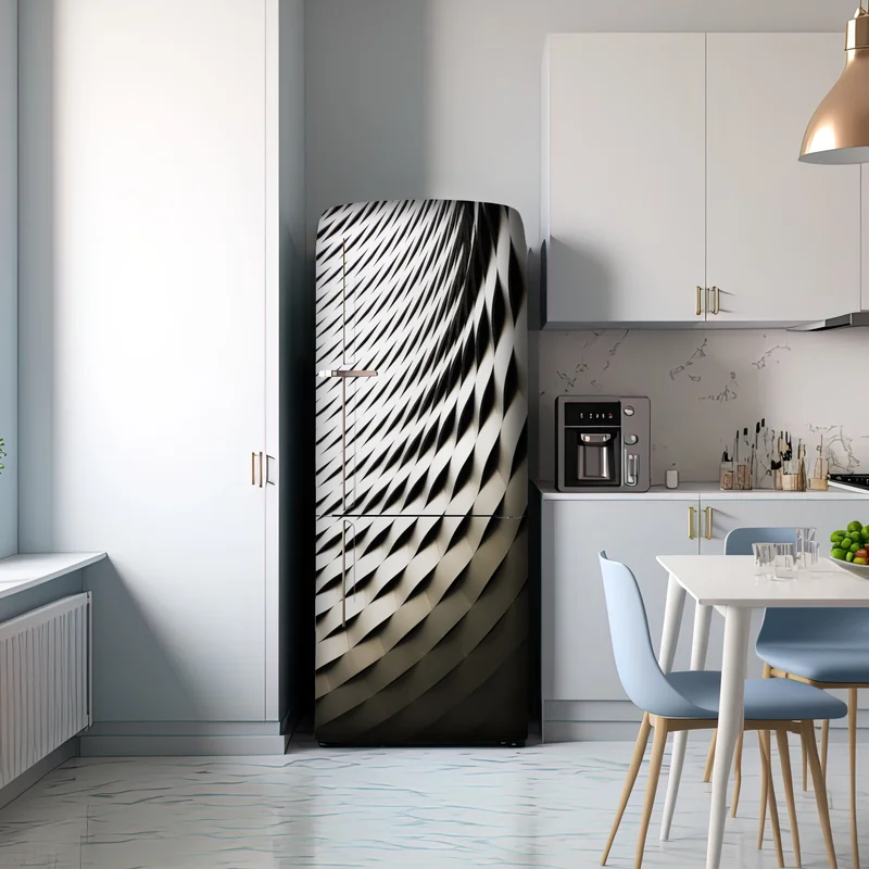 Kühlschrankaufkleber modernes geometrisches architekturmuster