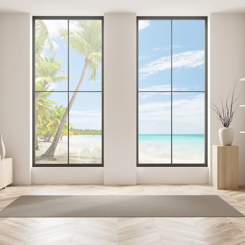 Fensteraufkleber palmenstrand in Punta Cana