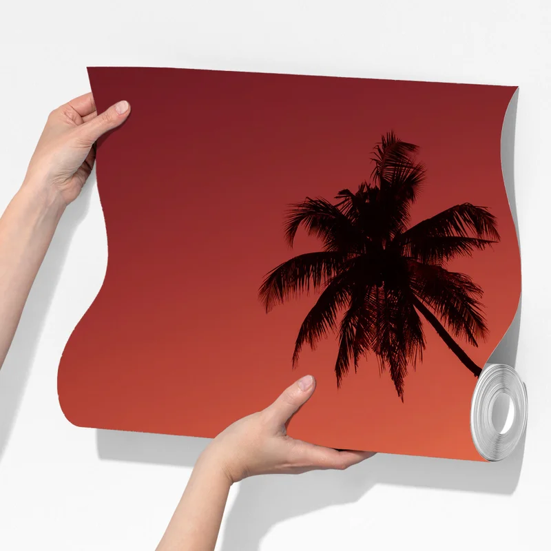 Fototapeta tropikalny zachód słońca nad plażą Fototapeta tropikalny zachód słońca nad plażą