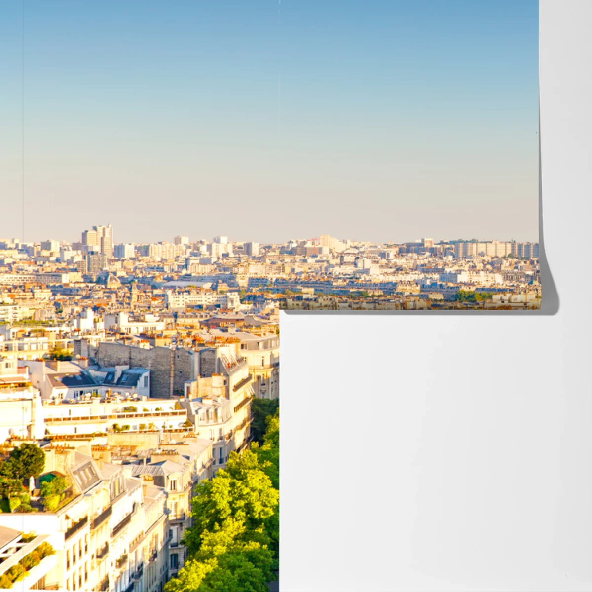 Fototapete Paris skyline mit dem Eiffelturm Fototapete Paris skyline mit dem Eiffelturm