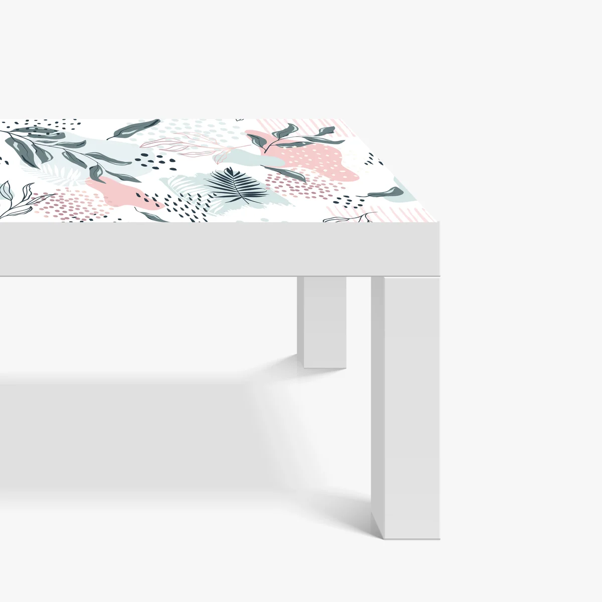 Tischaufkleber und Schreibtischaufkleber pastellfarbenes botanisches abstraktes muster Tischaufkleber und Schreibtischaufkleber pastellfarbenes botanisches abstraktes muster