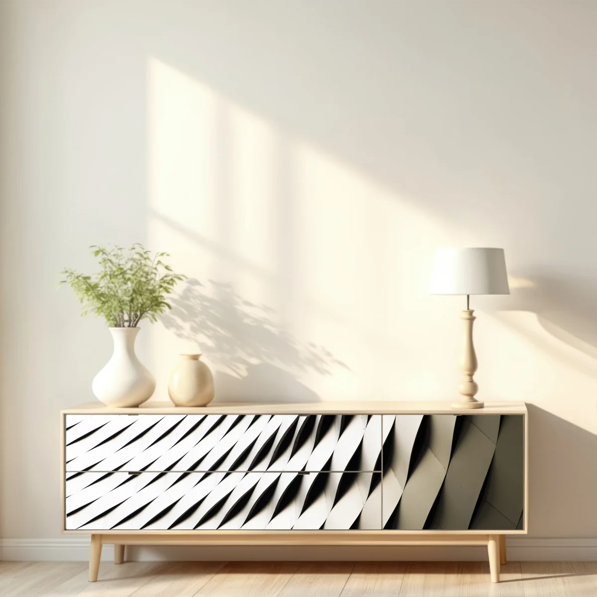 Repositionierbarer Aufkleber modernes geometrisches architekturmuster Repositionierbarer Aufkleber modernes geometrisches architekturmuster